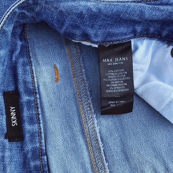 Max Blue Denim Classic Skinny Jeans Size 10 - Picture 3 of 10